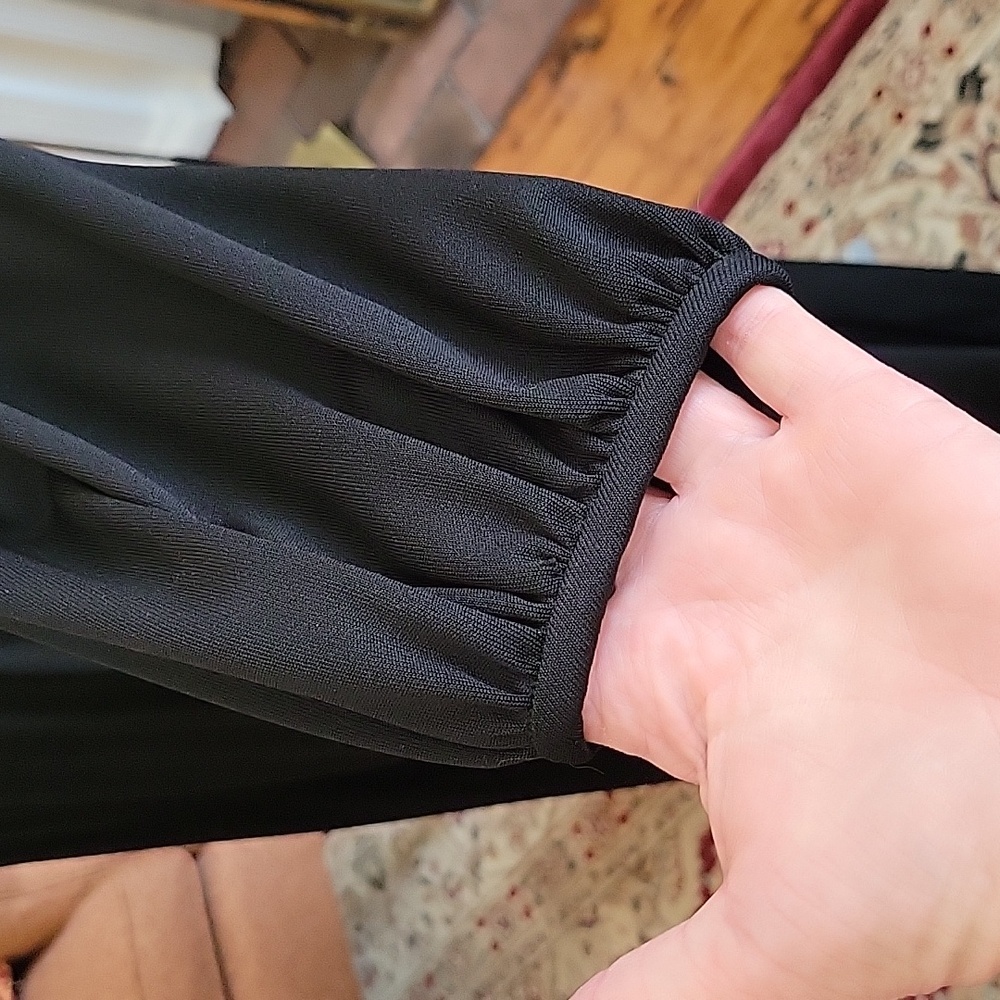 Vintage 1970's Ayres Unlimited Black Maxi Dress - Picture 7 of 11